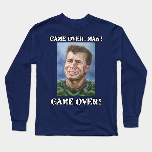 Private Hudson: Game over, man! Game over! Long Sleeve T-Shirt by SPACE ART & NATURE SHIRTS 